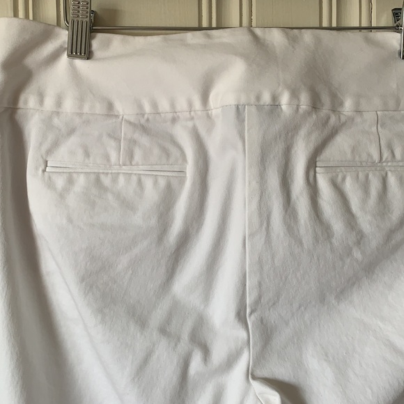 Alfani White Pants Size 12 Cotton/Rayon/Spandex - Picture 5 of 6